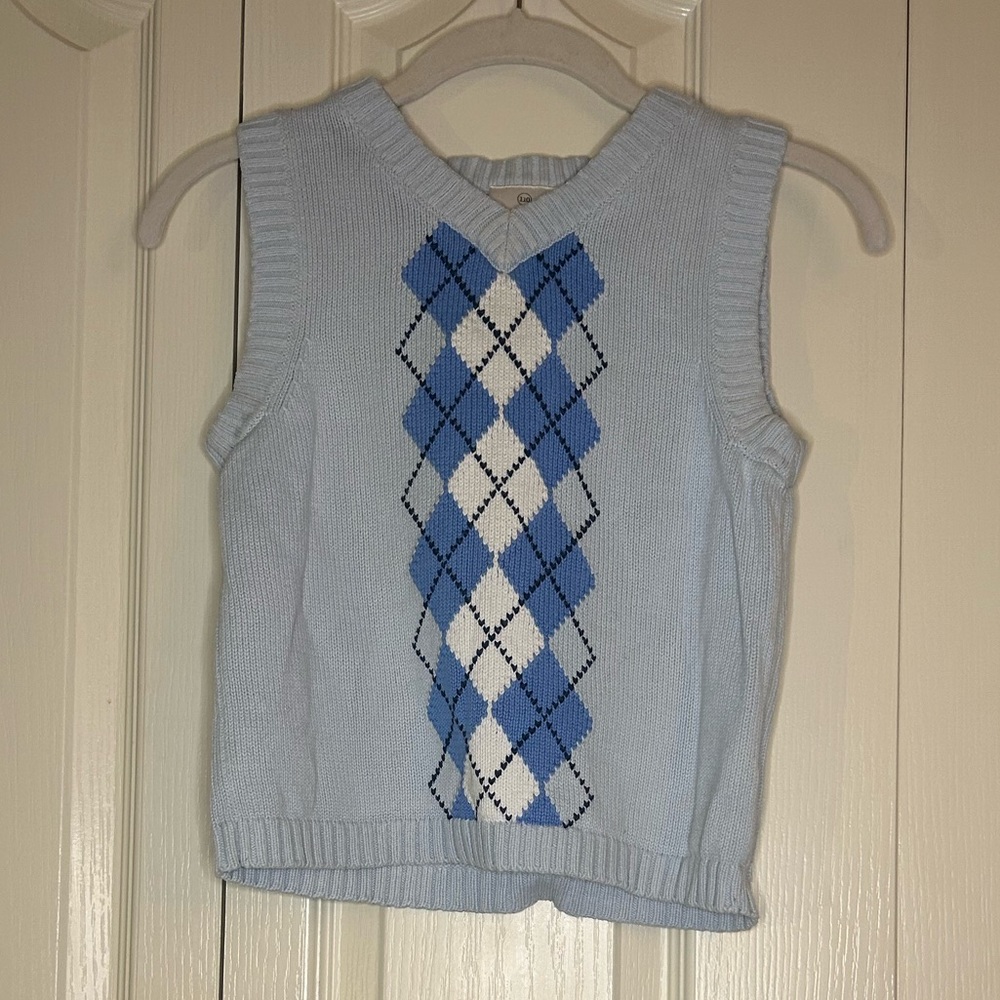Boy’s Argyle Sweater Vest | Size 5